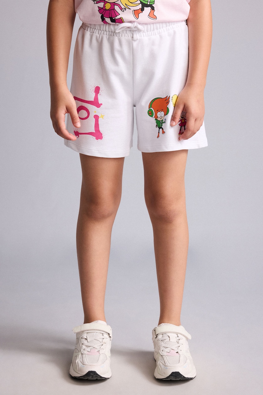 Young Girls - Teen Girls Violet Beyaz Girl 100% Cotton Super 1 Set Shorts