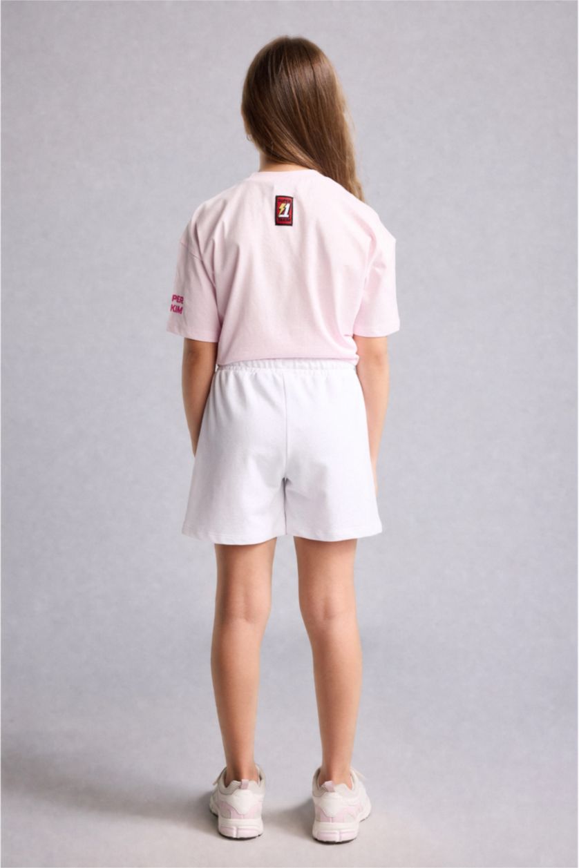 Young Girls - Teen Girls Violet Beyaz Girl 100% Cotton Super 1 Set Shorts