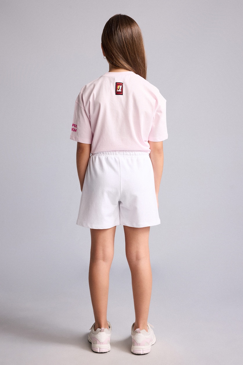Young Girls - Teen Girls Violet Beyaz Girl 100% Cotton Super 1 Set Shorts