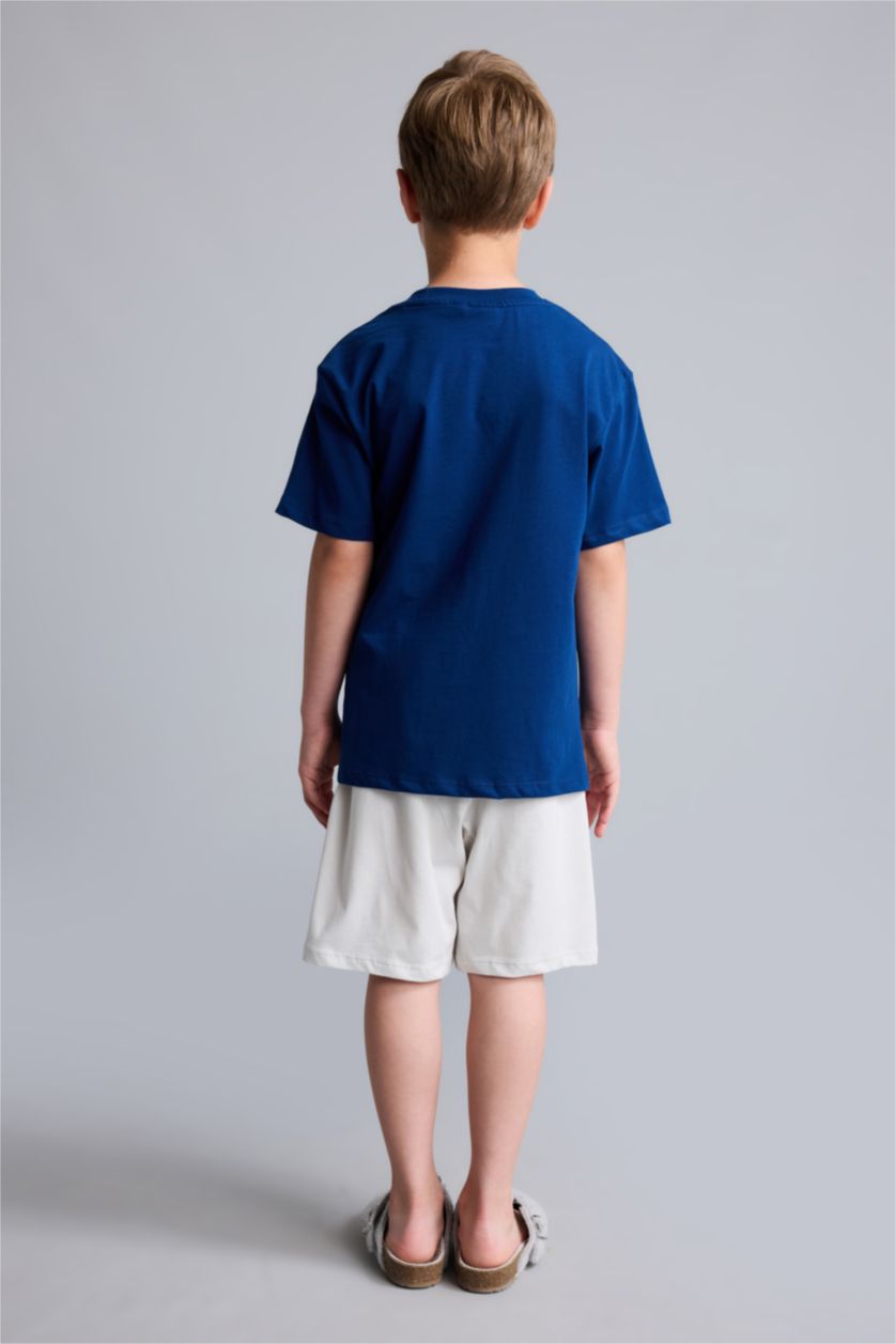 Young Boys - Teen Boys NAVY 2 piece Regular Fit Knitted Pyjamas