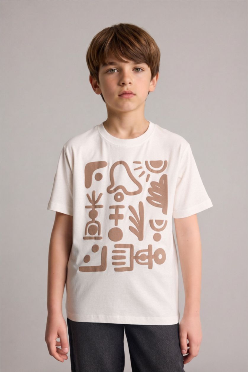 Young Boys - Teen Boys White New Regular Fit Short Sleeve T-Shirt