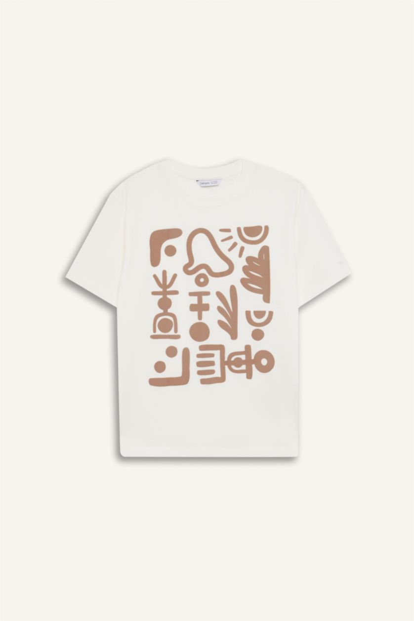 BOYS & TEENS White New Regular Fit Short Sleeve T-Shirt