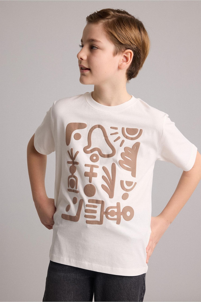 Young Boys - Teen Boys White New Regular Fit Short Sleeve T-Shirt