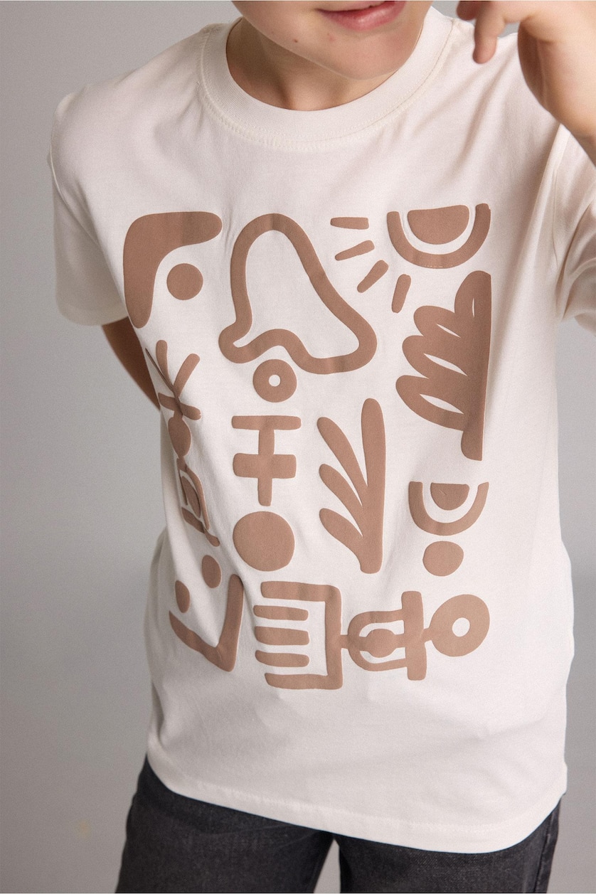 Young Boys - Teen Boys White New Regular Fit Short Sleeve T-Shirt
