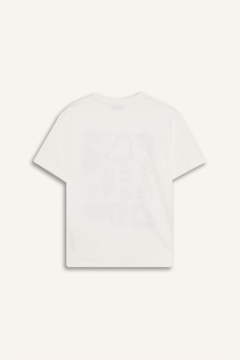 BOYS & TEENS White New Regular Fit Short Sleeve T-Shirt