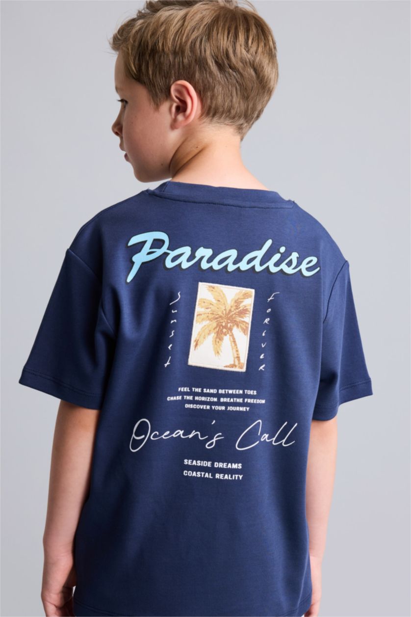 Young Boys - Teen Boys NAVY New Regular Fit Short Sleeve T-Shirt