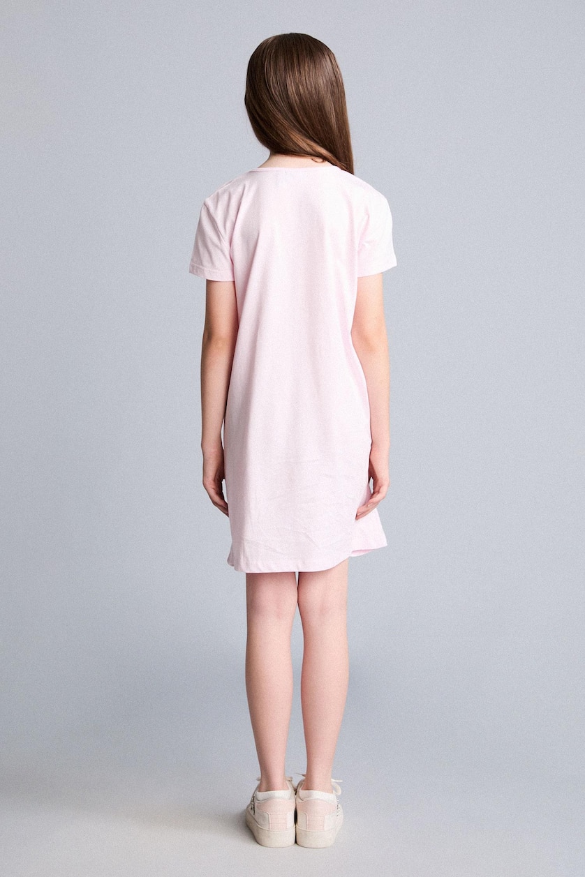 Young Girls - Teen Girls Light Pink Regular Fit Short Sleeve Dress
