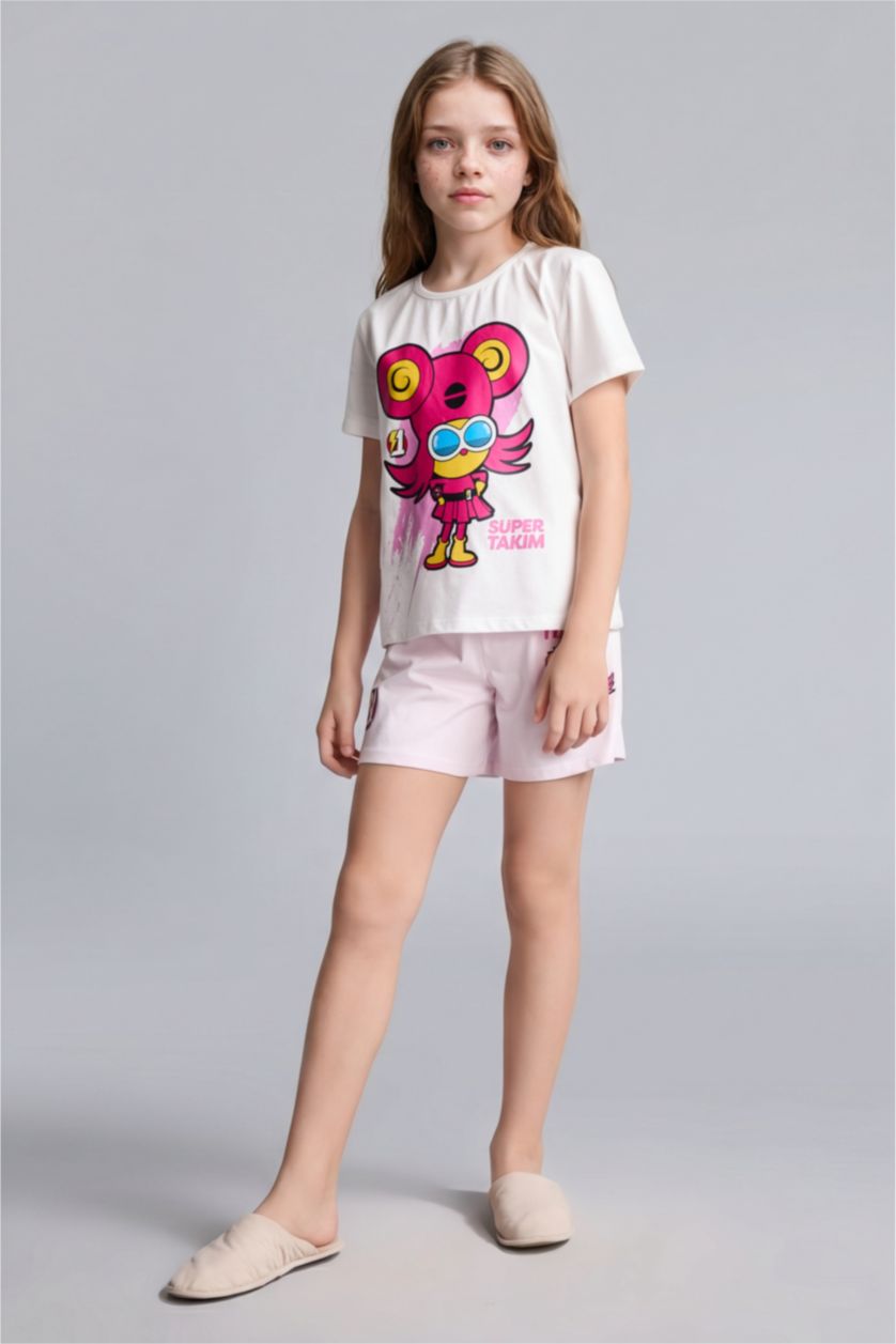 Young Girls - Teen Girls White 2 piece Knitted Pyjamas