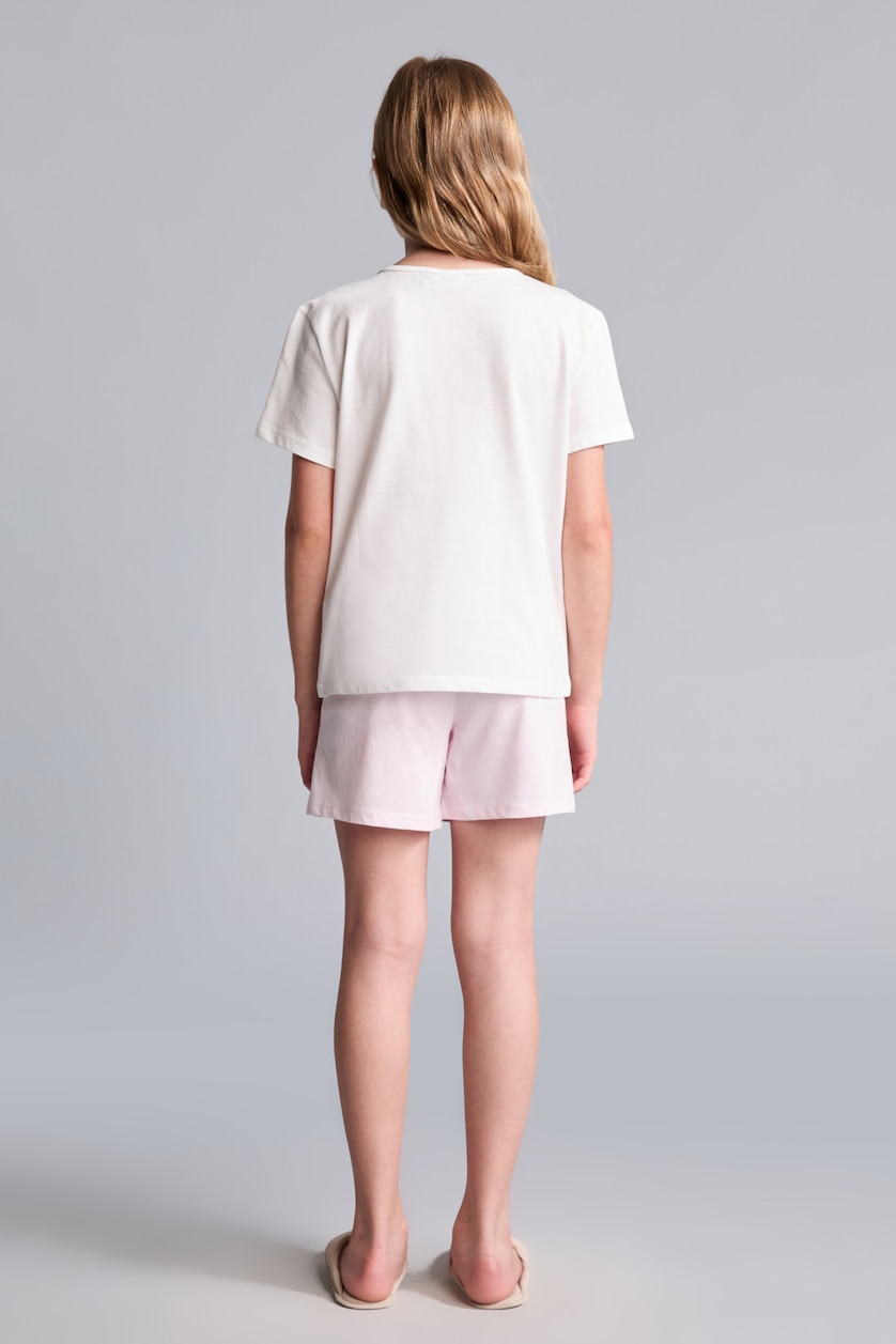 Young Girls - Teen Girls White 2 piece Knitted Pyjamas