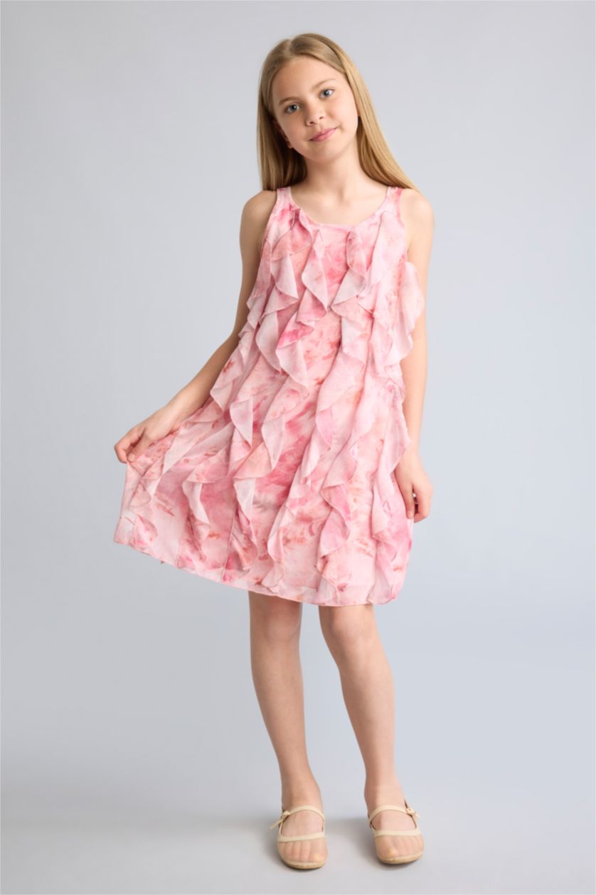 Young Girls - Teen Girls TEENY SHUFFLER - PINK TURTLE REG Strappy Woven Dress