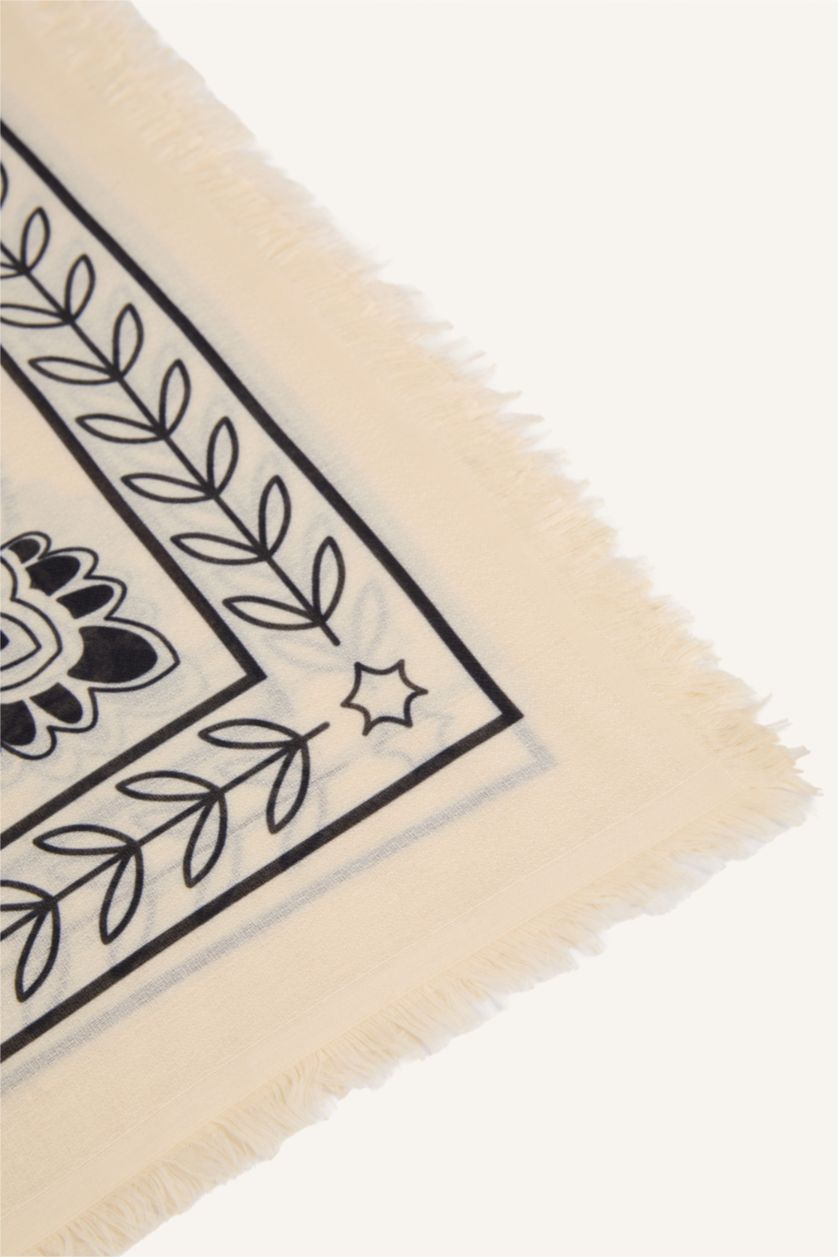 Kadın Ekru Kadın Şal