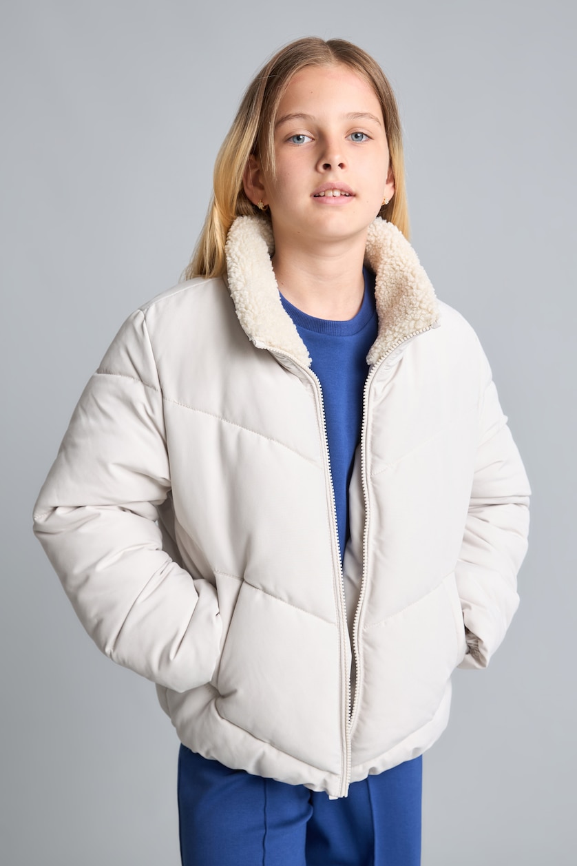 Young Girls - Teen Girls Stone Girl Half Turtleneck Puffer Jacket
