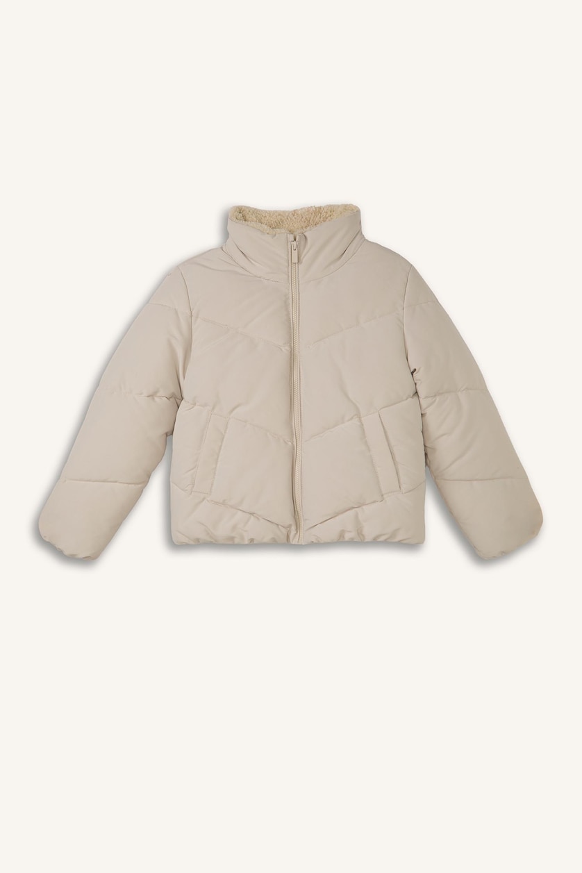 Young Girls - Teen Girls Stone Girl Half Turtleneck Puffer Jacket