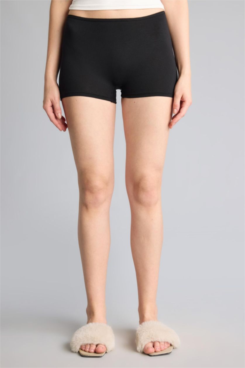 Kadın Siyah 2'li Boxer Set