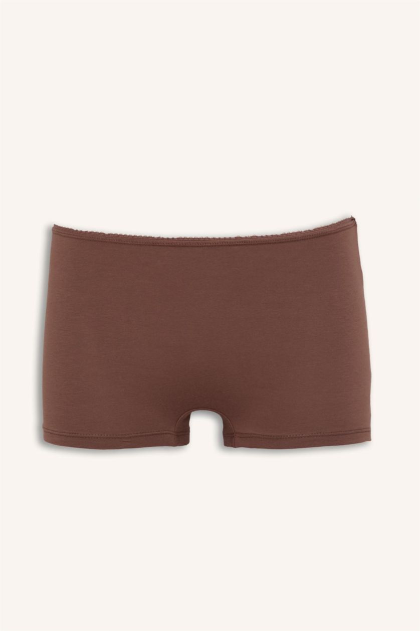 Kadın Açık Kahve 2'li Boxer Set