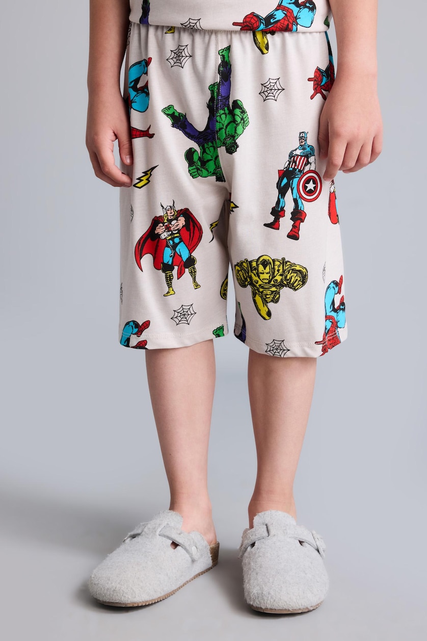 Boys & Teens Stone 2 piece Regular Marvel Comics Knitted Pyjamas