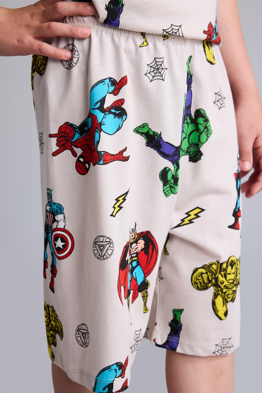 Boys & Teens Stone 2 piece Regular Marvel Comics Knitted Pyjamas