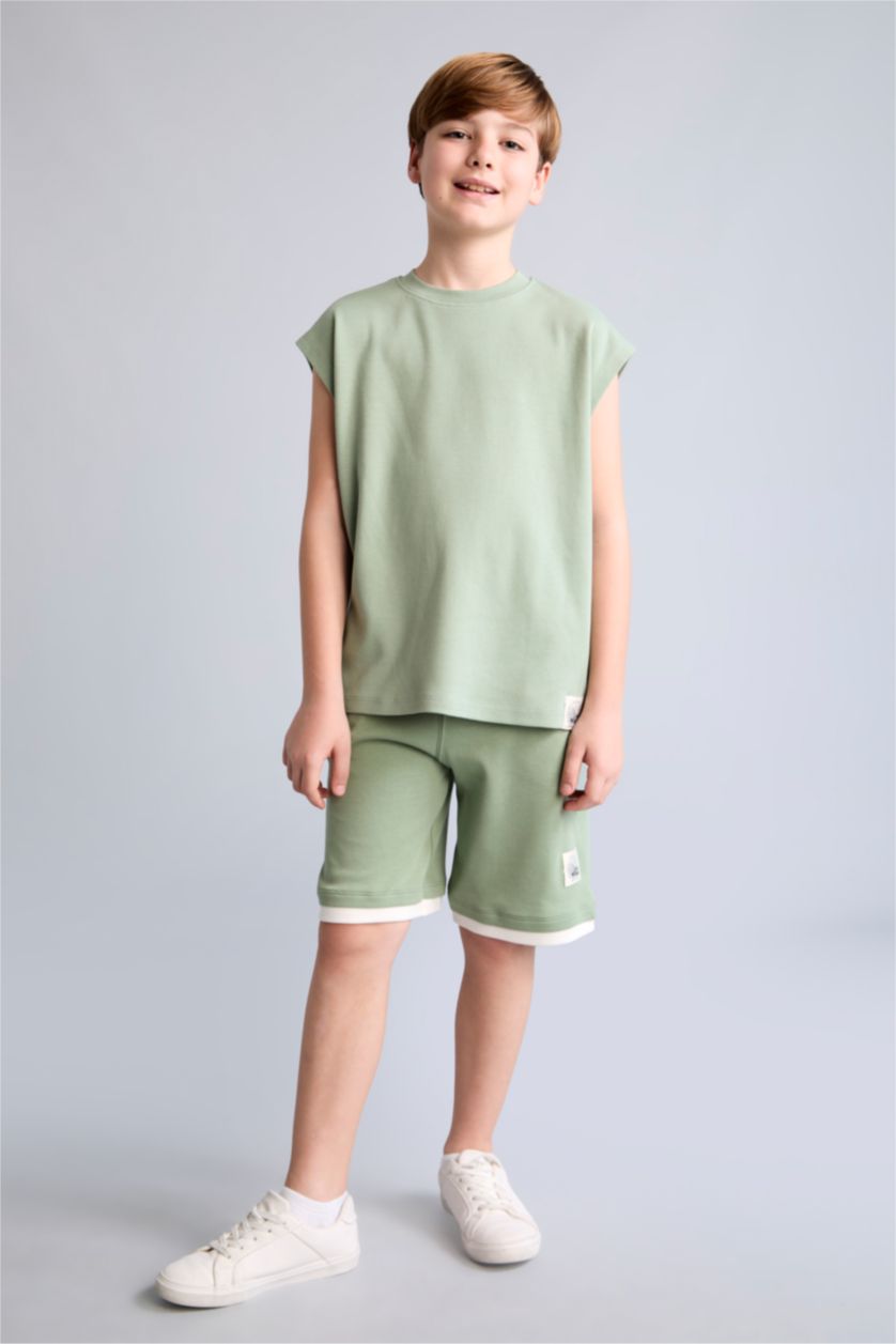 Young Boys - Teen Boys Light Green Boy Oversize Fit Tank Top