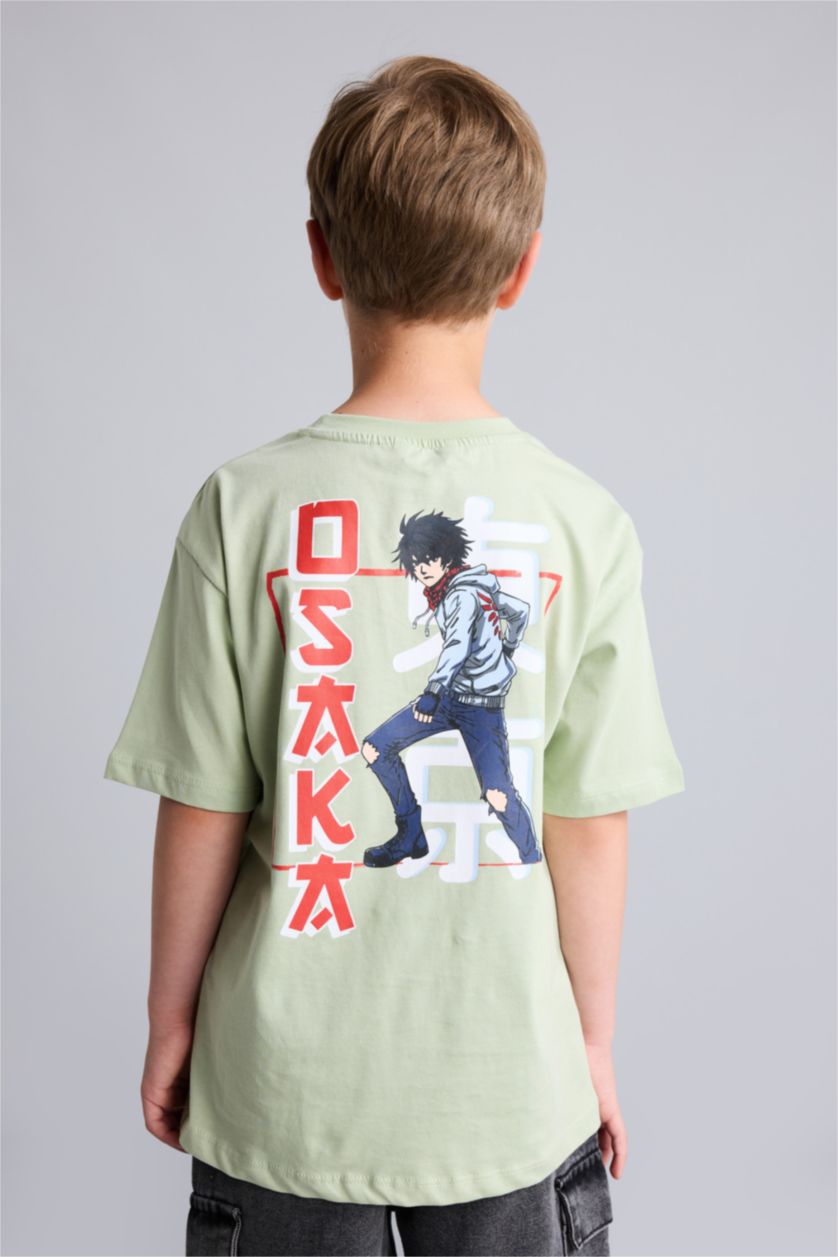 Young Boys - Teen Boys Light Green Short Sleeve T-Shirt