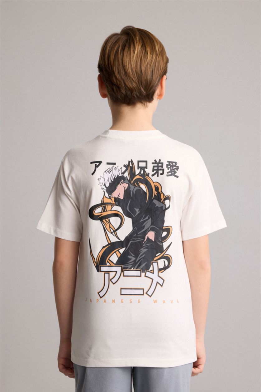 Young Boys - Teen Boys Ecru Short Sleeve T-Shirt