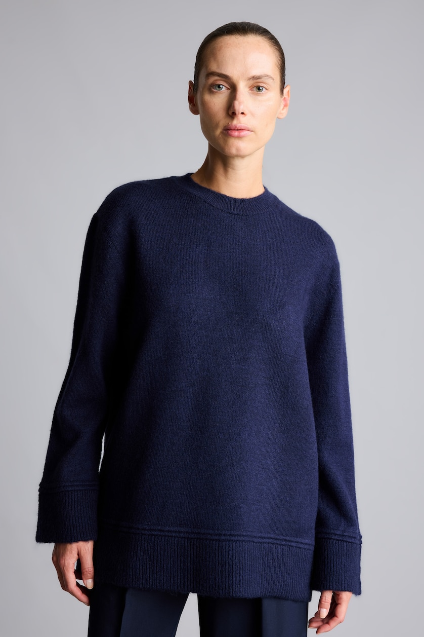 WOMAN Light Indigo Loose Fit Knitwear Tunic