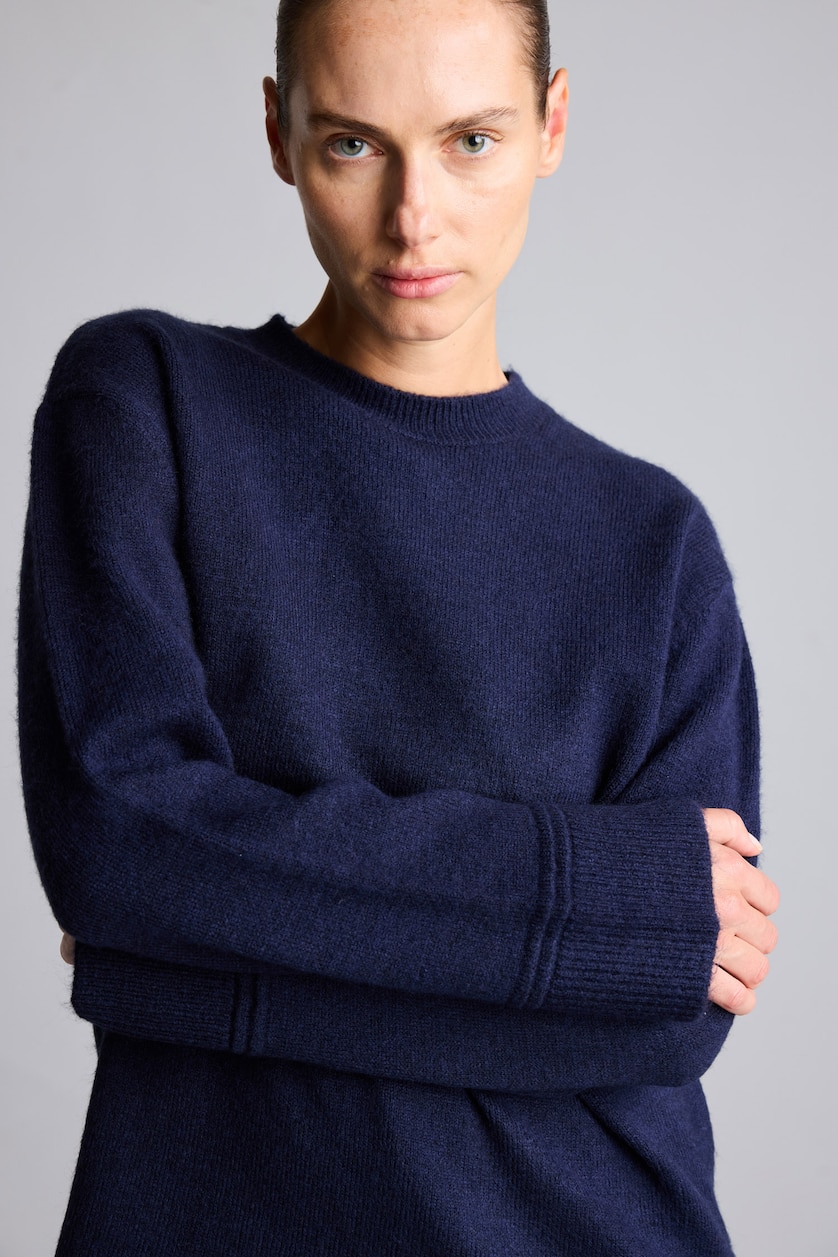 WOMAN Light Indigo Loose Fit Knitwear Tunic