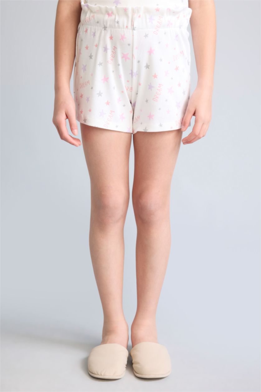 Young Girls - Teen Girls White 2 piece Regular Fit Knitted Pyjamas
