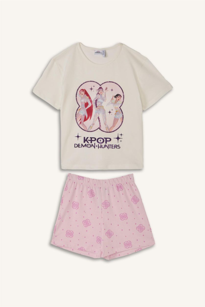Young Girls - Teen Girls Ecru 2 piece Regular Fit Knitted Pyjamas