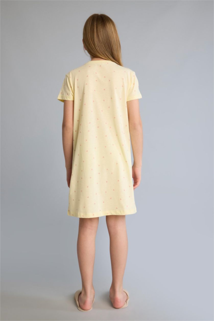 GIRLS & TEENS Light Yellow Girl Printed Yellow Dress