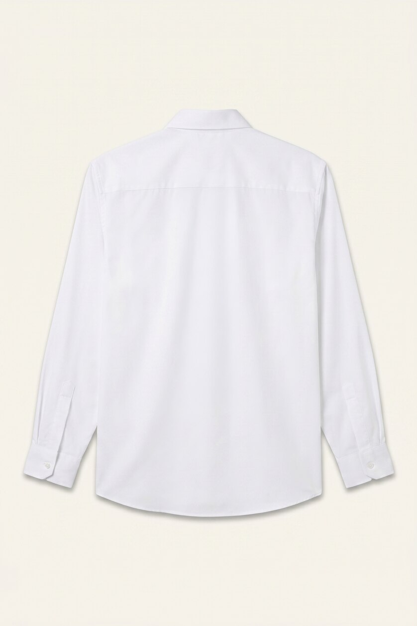 Erkek Beyaz Modern Fit Uzun kollu Gömlek