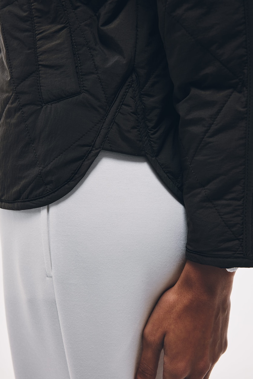 FEMME Kaki Veste oversize matelassée imprerméable coupe-vent à fermeture éclair