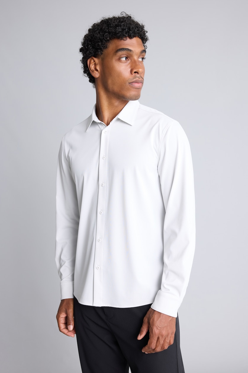 Men Stone Slim Fit Long Sleeve Shirt