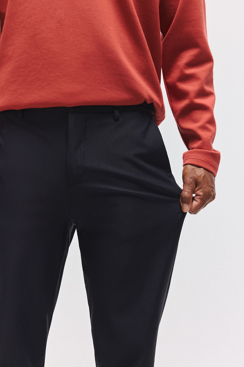 Man NAVY Standard Fit Trousers