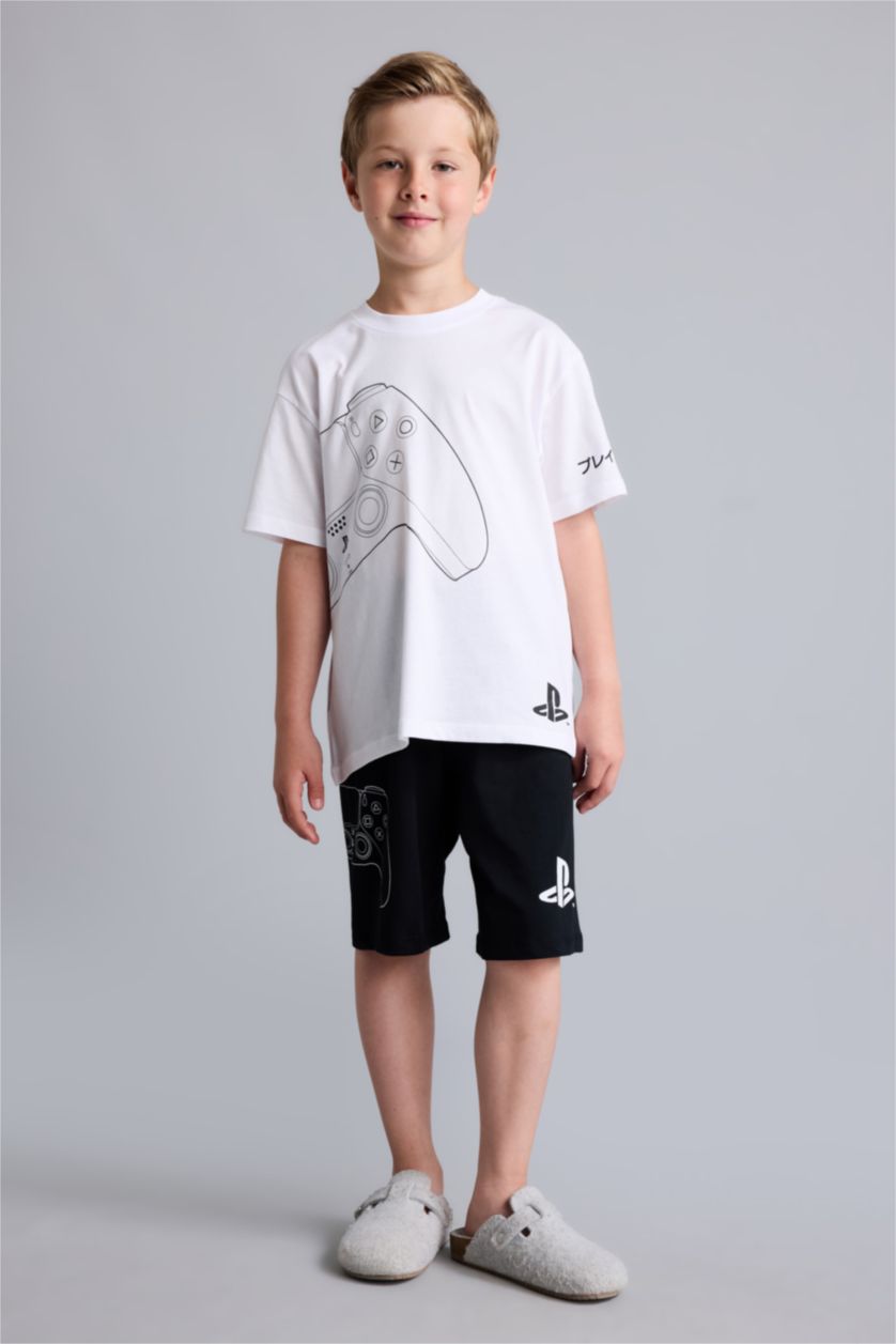 Young Boys - Teen Boys White 2 piece Regular Fit Knitted Pyjamas