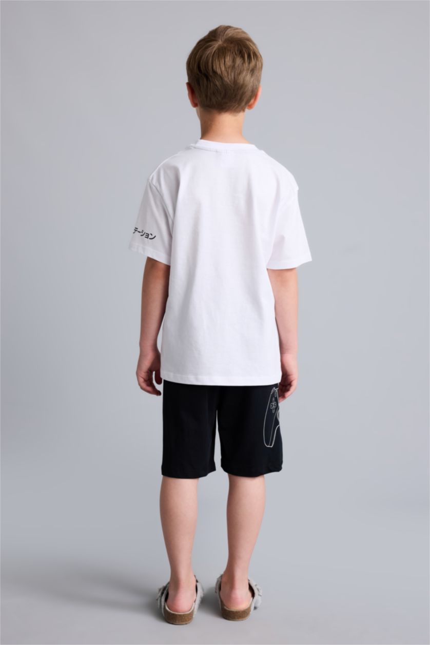 Young Boys - Teen Boys White 2 piece Regular Fit Knitted Pyjamas
