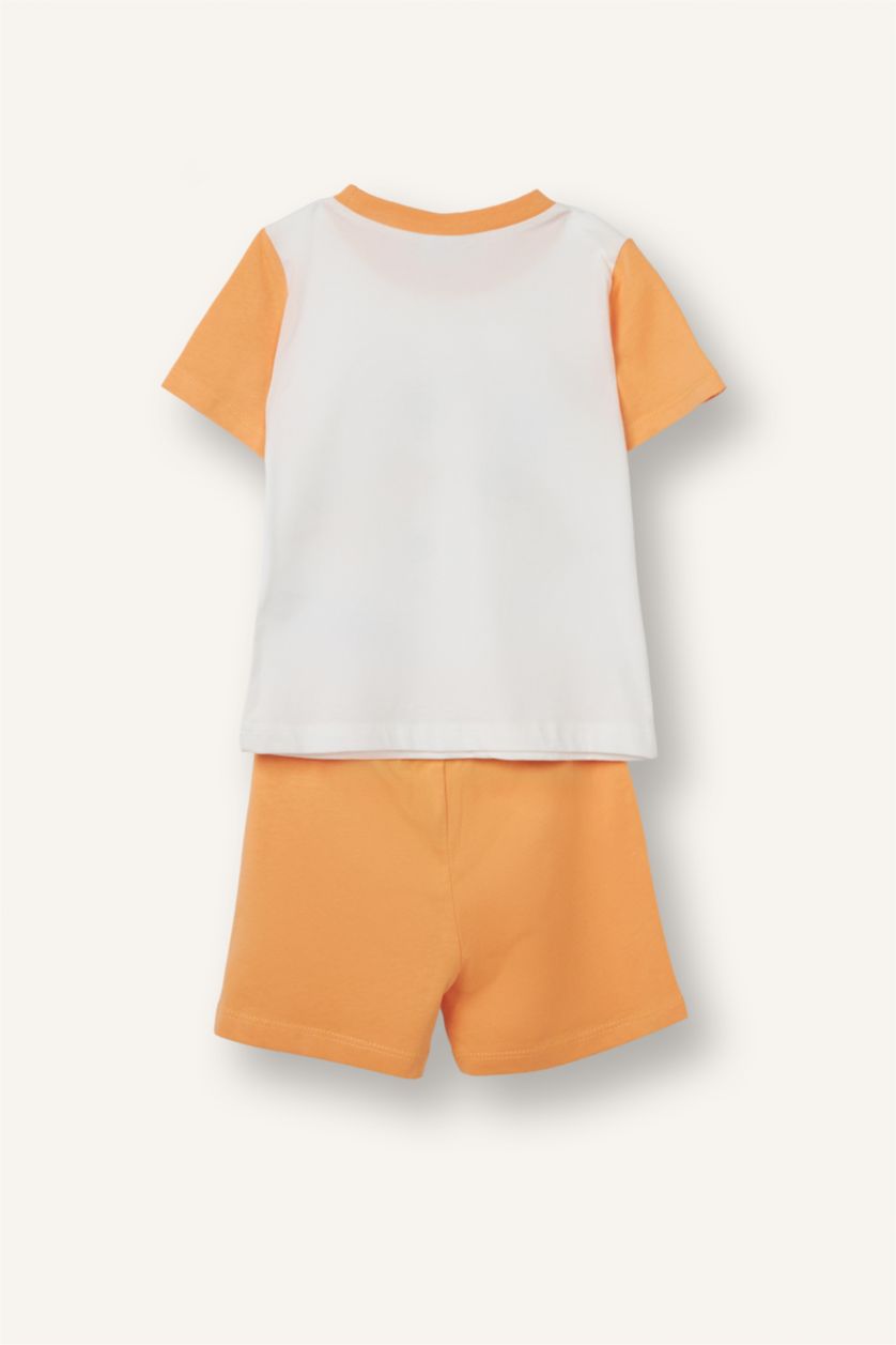 Baby Boys Ecru 2 piece Regular Fit Animal Knitted Pyjamas