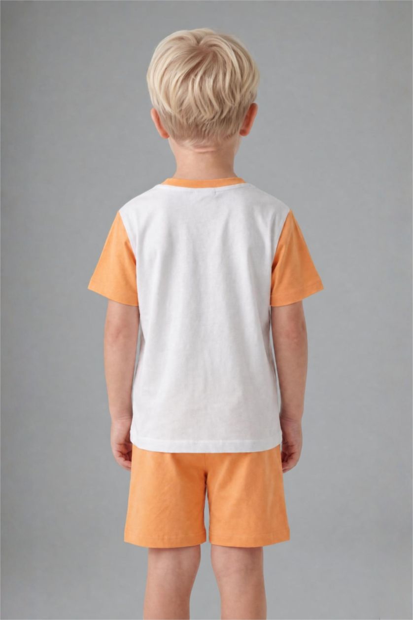 BABY BOY Ecru Baby Boy 2 piece Regular Fit Animal Knitted Pyjamas