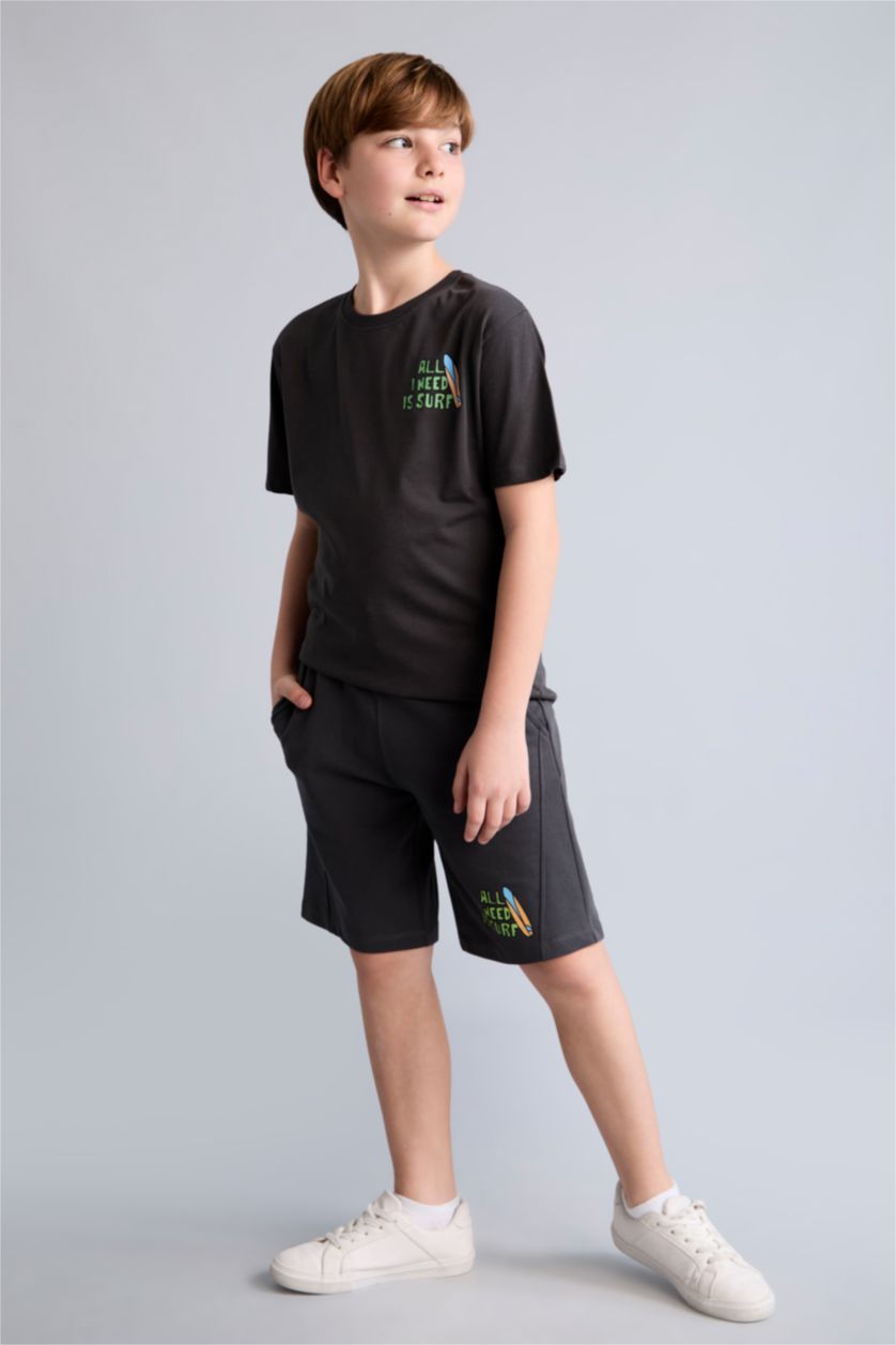 Young Boys - Teen Boys Anthracite Oversize Fit Shorts