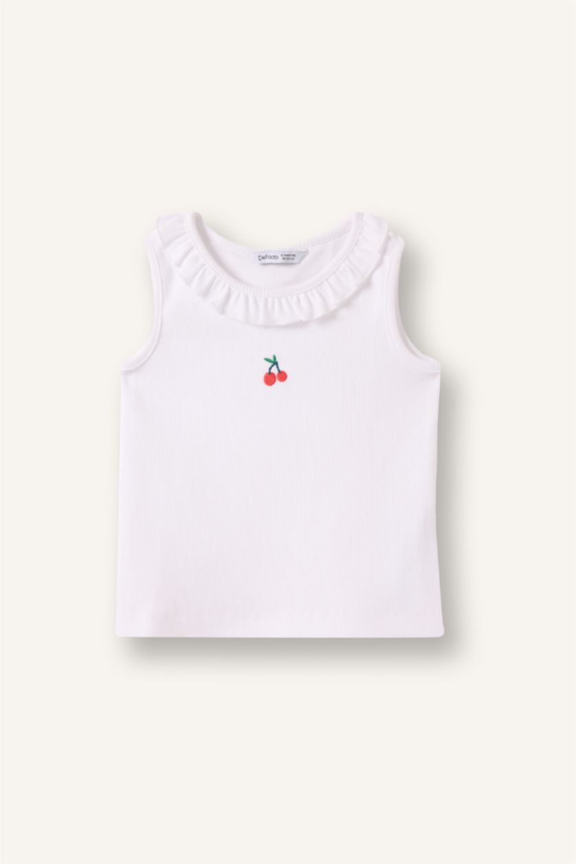 Baby Girls White Baby Girl Ribana Tank Top