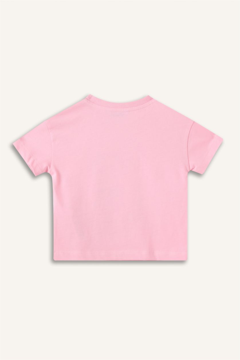 Baby Girls Pink Relax Fit Short Sleeve T-Shirt