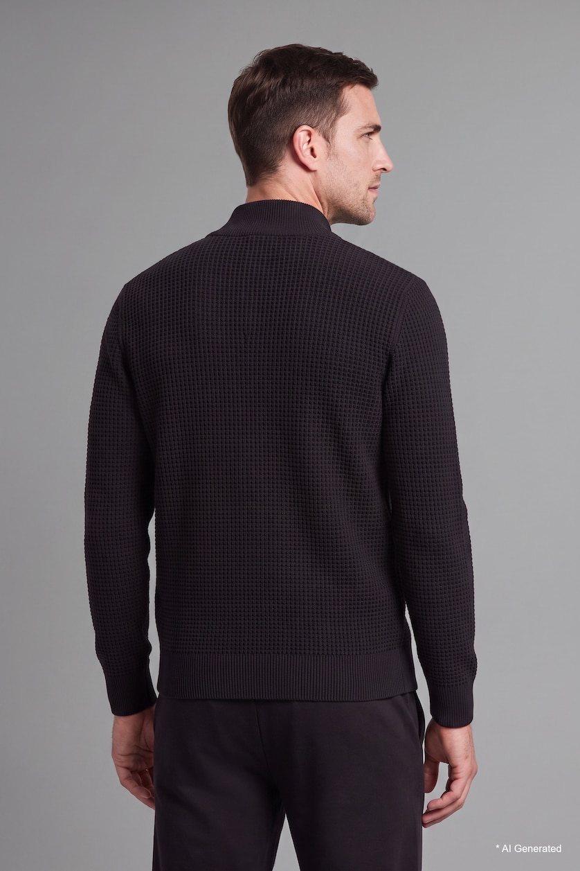 Мужчины Черный Кардиган Standard Fit