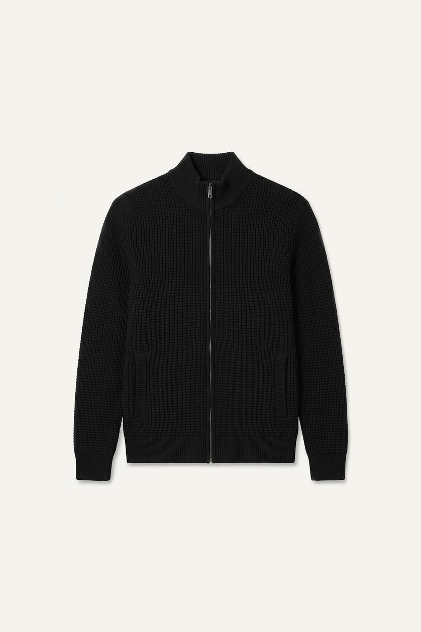 Мужчины Черный Кардиган Standard Fit