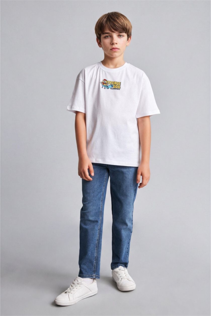 Мальчики и подростки Белый Футболка Oversize