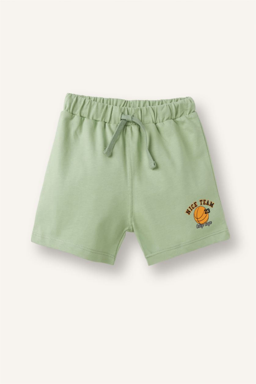 Baby Boys Light Green 2 piece Regular Fit Set