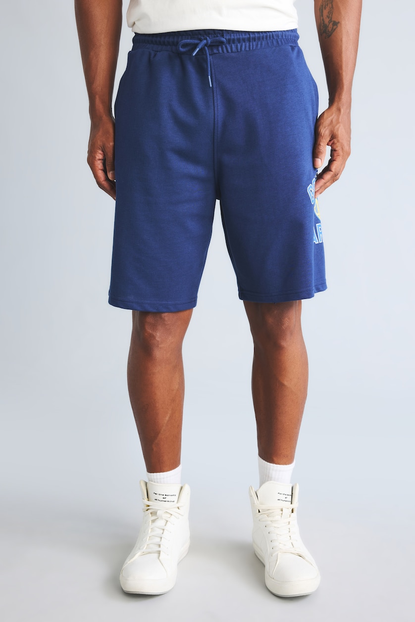 Erkek Lacivert NBA Golden State Warrıors Baggy Fıt Şort