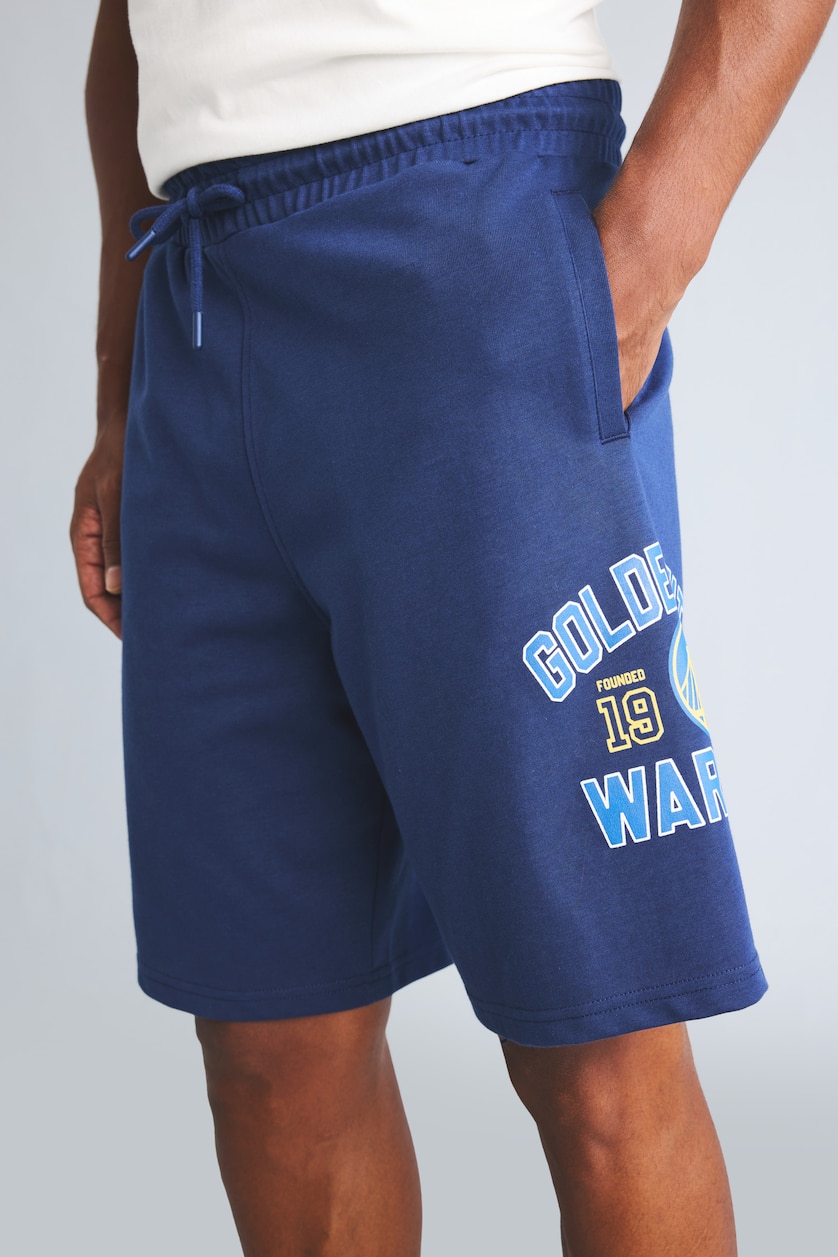 Erkek Lacivert NBA Golden State Warrıors Baggy Fıt Şort