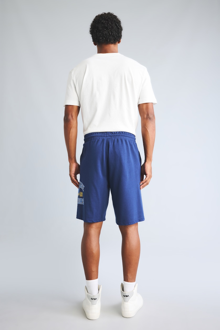 Erkek Lacivert NBA Golden State Warrıors Baggy Fıt Şort