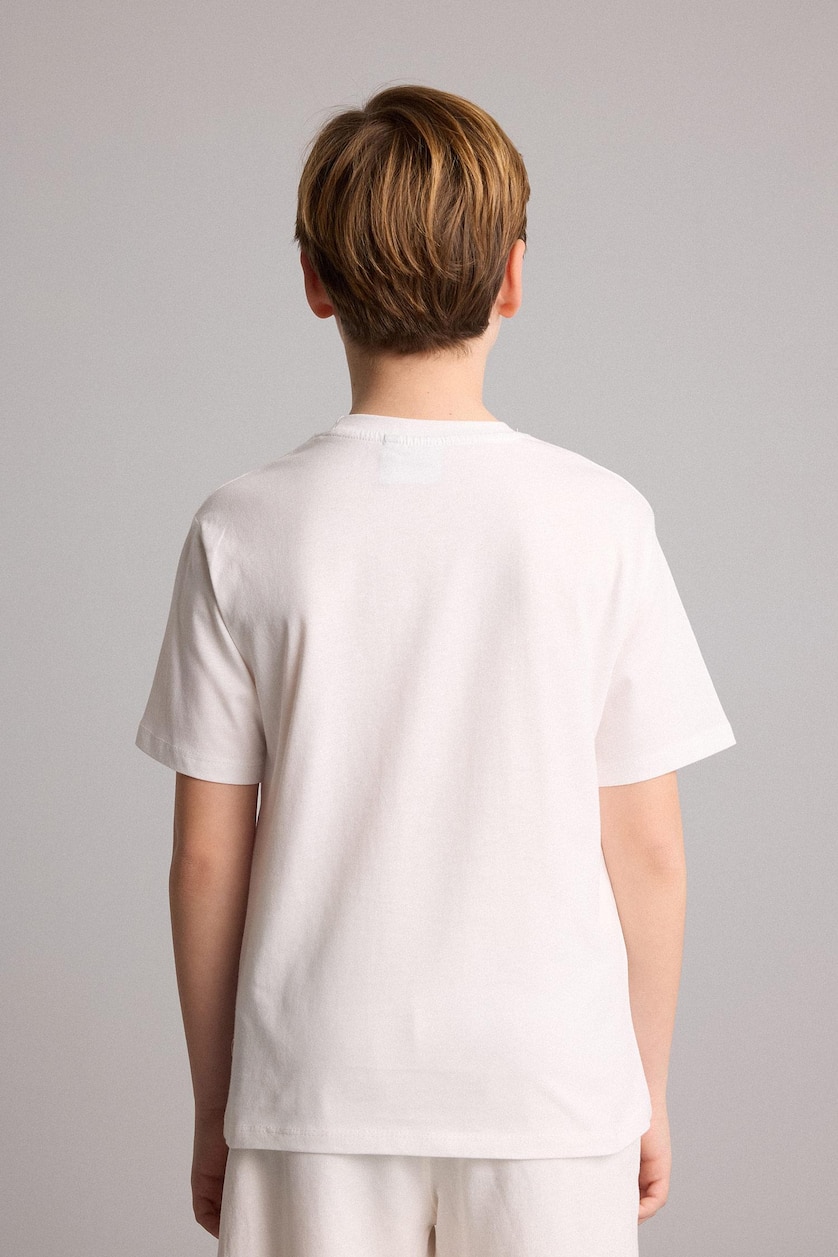 Young Boys - Teen Boys Ecru Boy Oversize Fit Short Sleeve T-Shirt