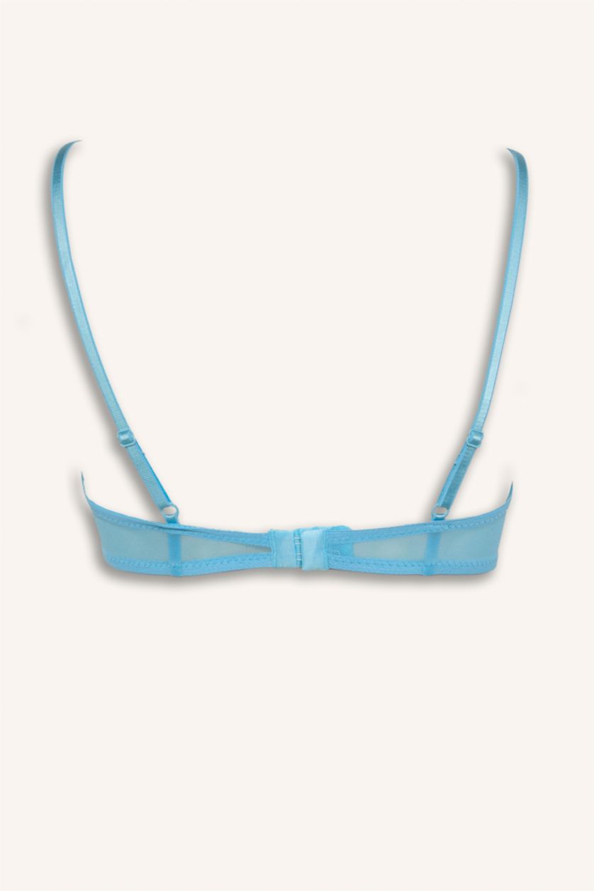 Women Blue Fall in Love Bra