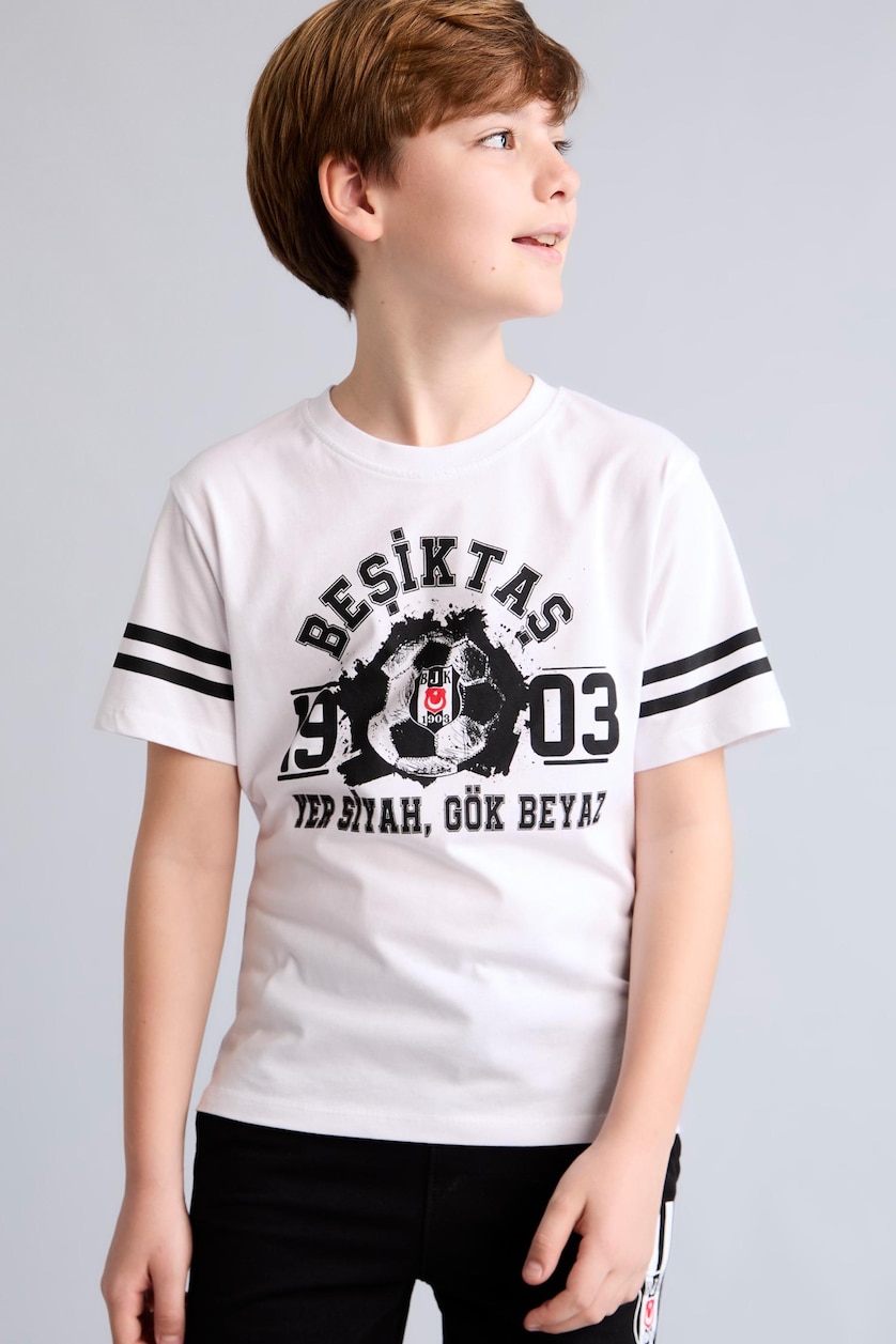 Young Boys - Teen Boys White Boy Regular Fit Short Sleeve T-Shirt